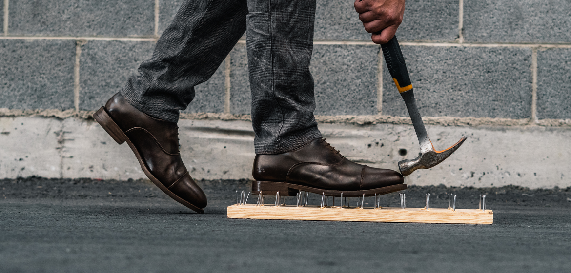 EXECUTIVE SAFETY SHOES CONSTRUCTED IN GOODYEAR WELT AND A STEEL TOE