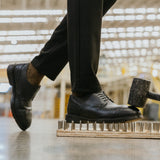 ZAPATO DERBY BOSTONIANO CON CASCO DE ACERO CAPTAIN NEGRO