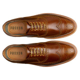 ZAPATO BOSTONIANO CON CASCO DE ACERO PILOT AMBER