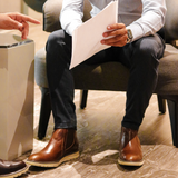 BOTA CHELSEA CON CASCO DE ACERO BECKS AMBER