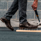 ZAPATO EJECUTIVO CON CASCO DE ACERO CEO CAFÉ