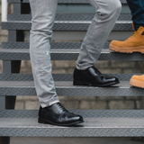 ZAPATO EJECUTIVO CON CASCO DE ACERO CEO NEGRO