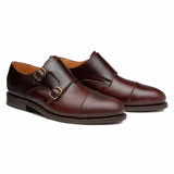 ZAPATO CON HEBILLA CON CASCO DE ACERO DANTE CAFÉ