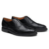 ZAPATO BOSTONIANO CON CASCO DE ACERO PILOT NEGRO