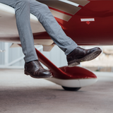 ZAPATO BOSTONIANO CON CASCO DE ACERO PILOT CAFE