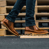 BOTA CHELSEA CON CASCO DE ACERO WALLACE AMBER
